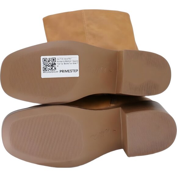 Women's Tan Square Toe Tall Boots US 7 M - Picture 6 of 6